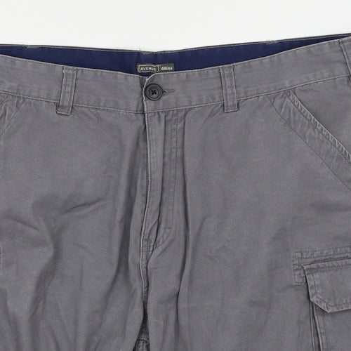 Avenue Mens Grey   Cargo Shorts Size 48 in