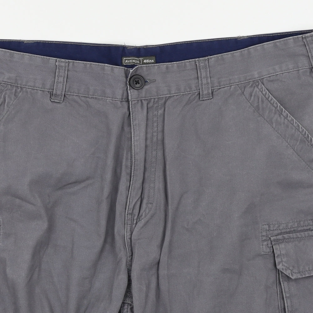 Avenue Mens Grey   Cargo Shorts Size 48 in