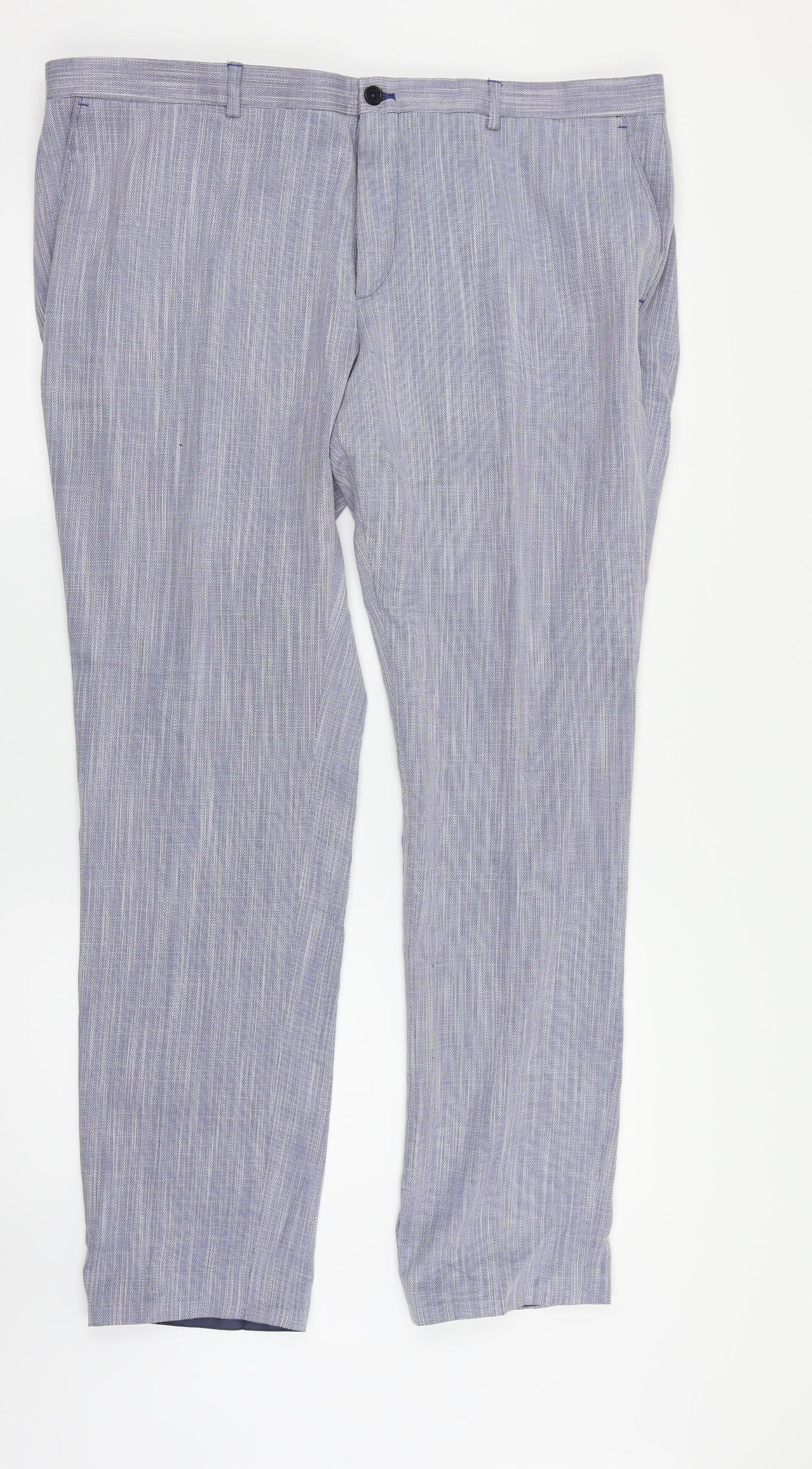 VIGGO Mens Blue   Dress Pants Trousers Size 42 in L28 in