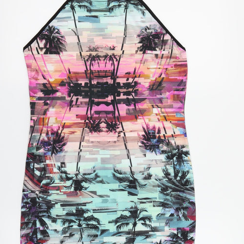 Miss Selfridge Womens Multicoloured Floral  Pencil Dress  Size 12