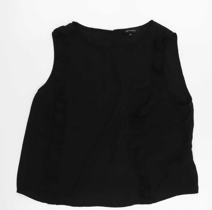New Look Womens Black   Basic Blouse Size 12