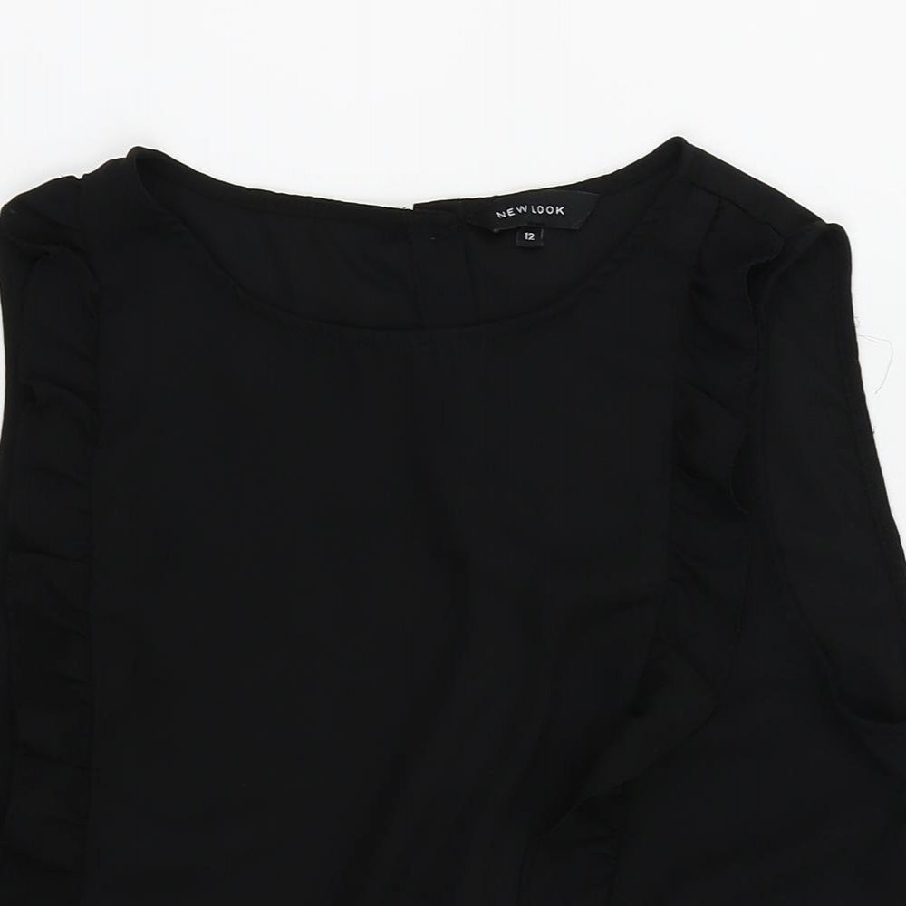 New Look Womens Black   Basic Blouse Size 12