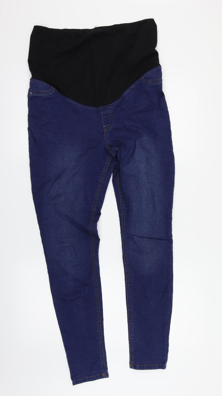 F&F Womens Blue Skinny Jeans Size 12 L28 in