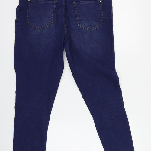 F&F Womens Blue   Skinny Jeans Size 12 L28 in