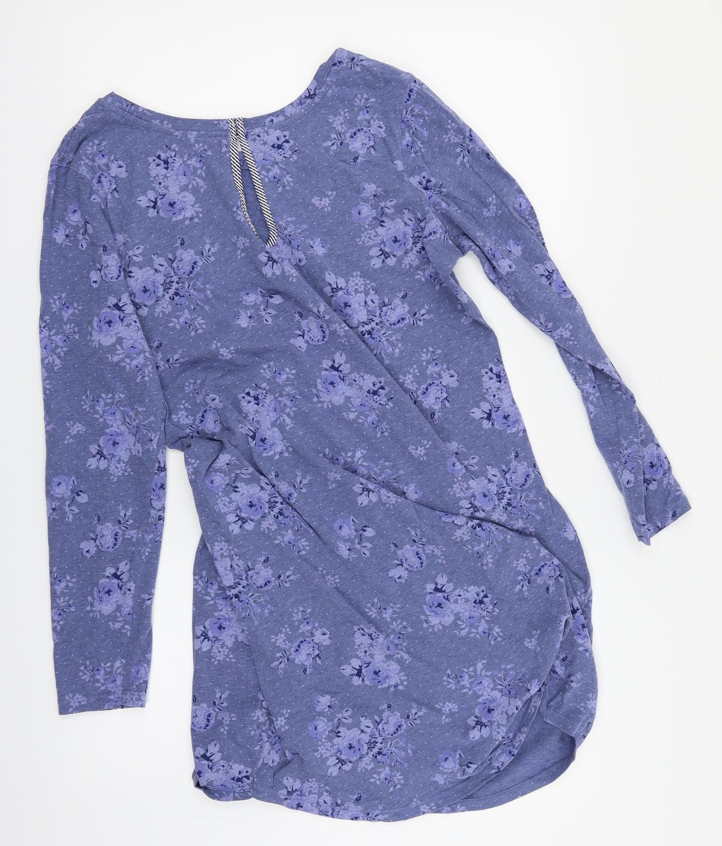 M&S Womens Blue Floral  Top Pyjama Top Size 14