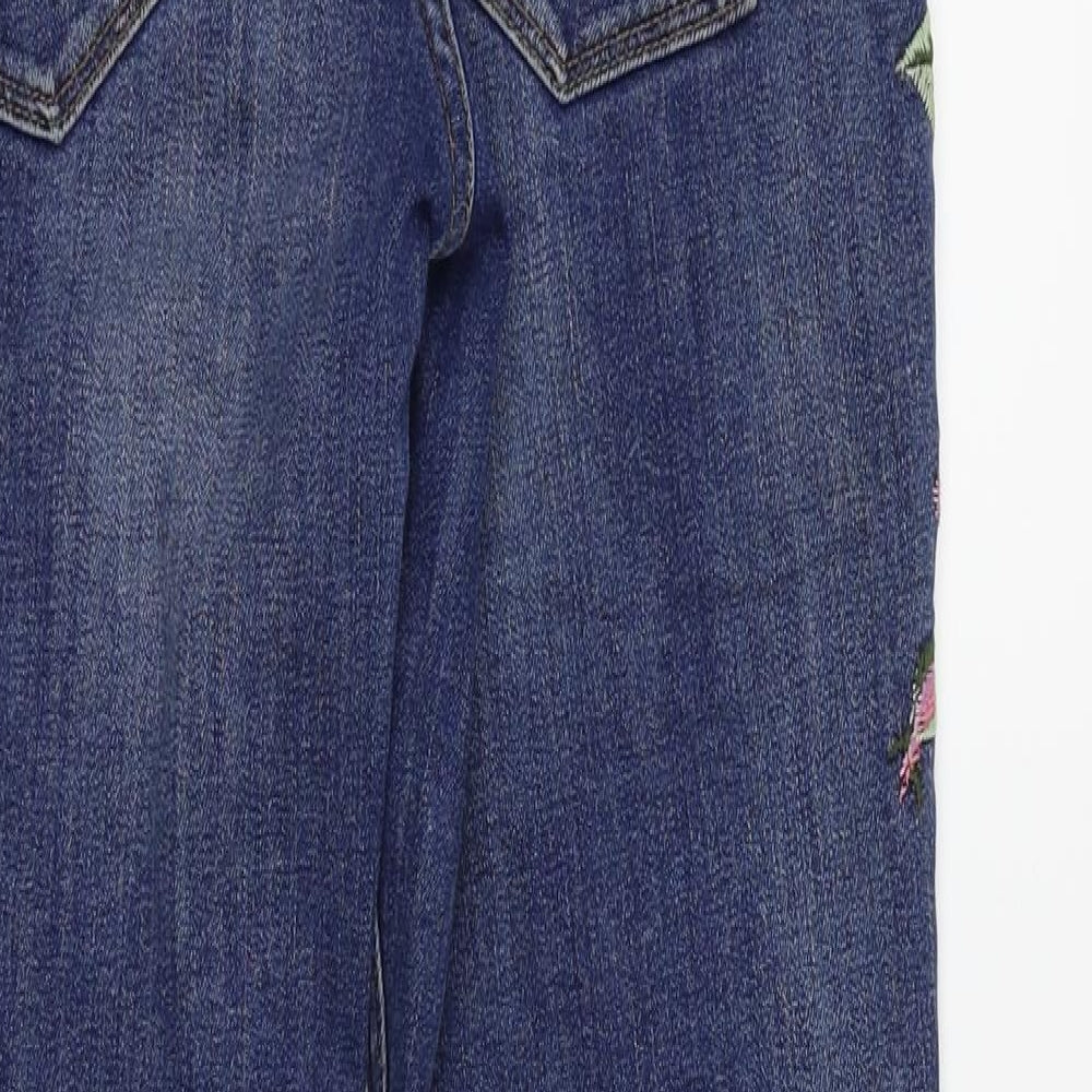 Red Herring Womens Blue Floral  Skinny Jeans Size 10 L28 in