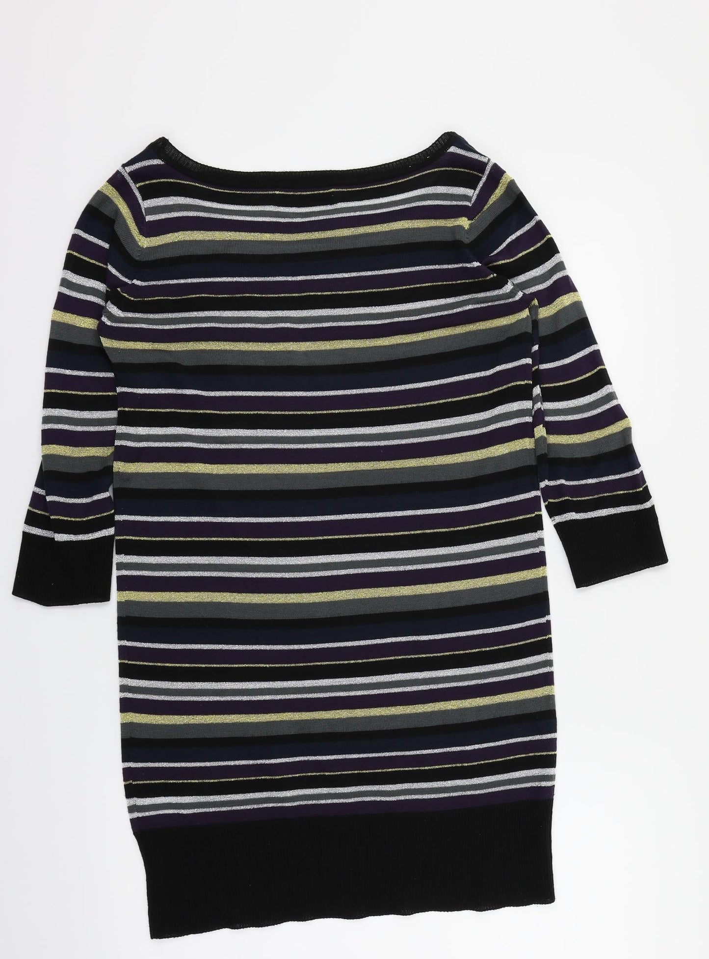 Soaked in Luxury Womens Multicoloured Striped  Pullover Jumper Size M