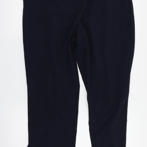M&S Womens Blue   Dress Pants Trousers Size 16 L24 in