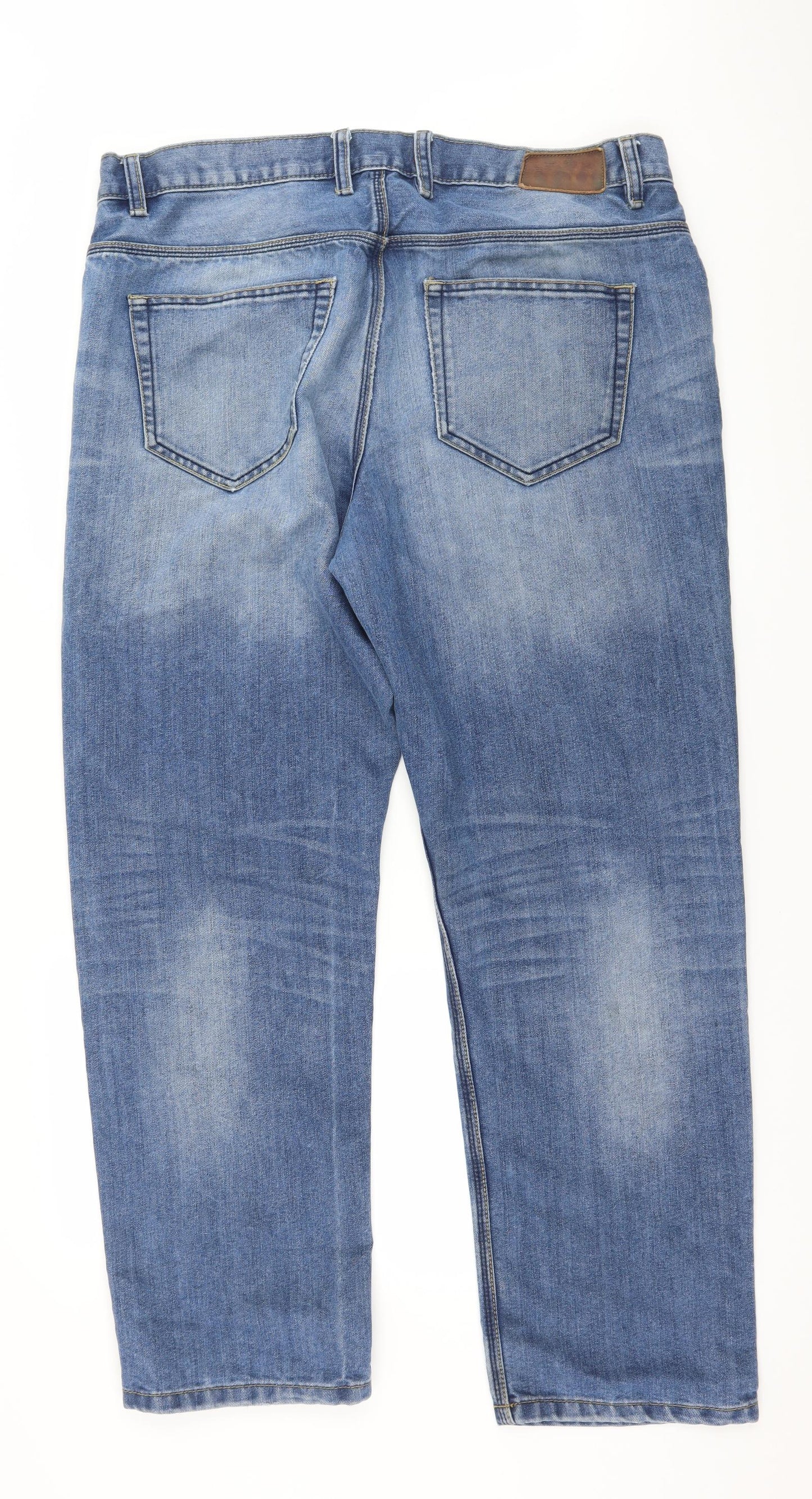 French Connection Mens Blue  Denim Straight Jeans Size 38 in L30 in