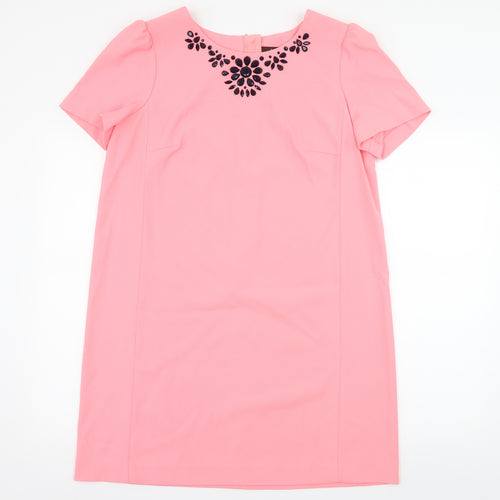 Savoir Womens Pink   A-Line  Size 16  - Embelished Neckline