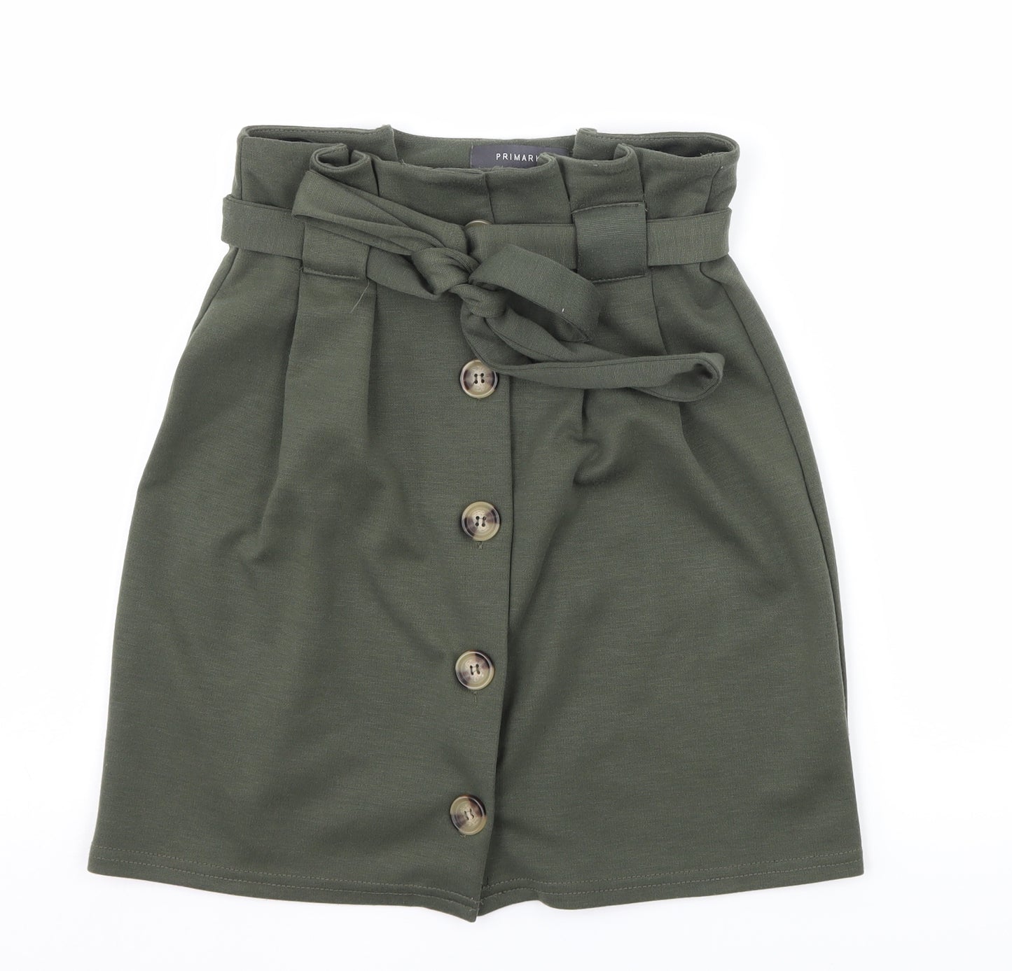 Primark Womens Green  Jersey A-Line Skirt Size 8