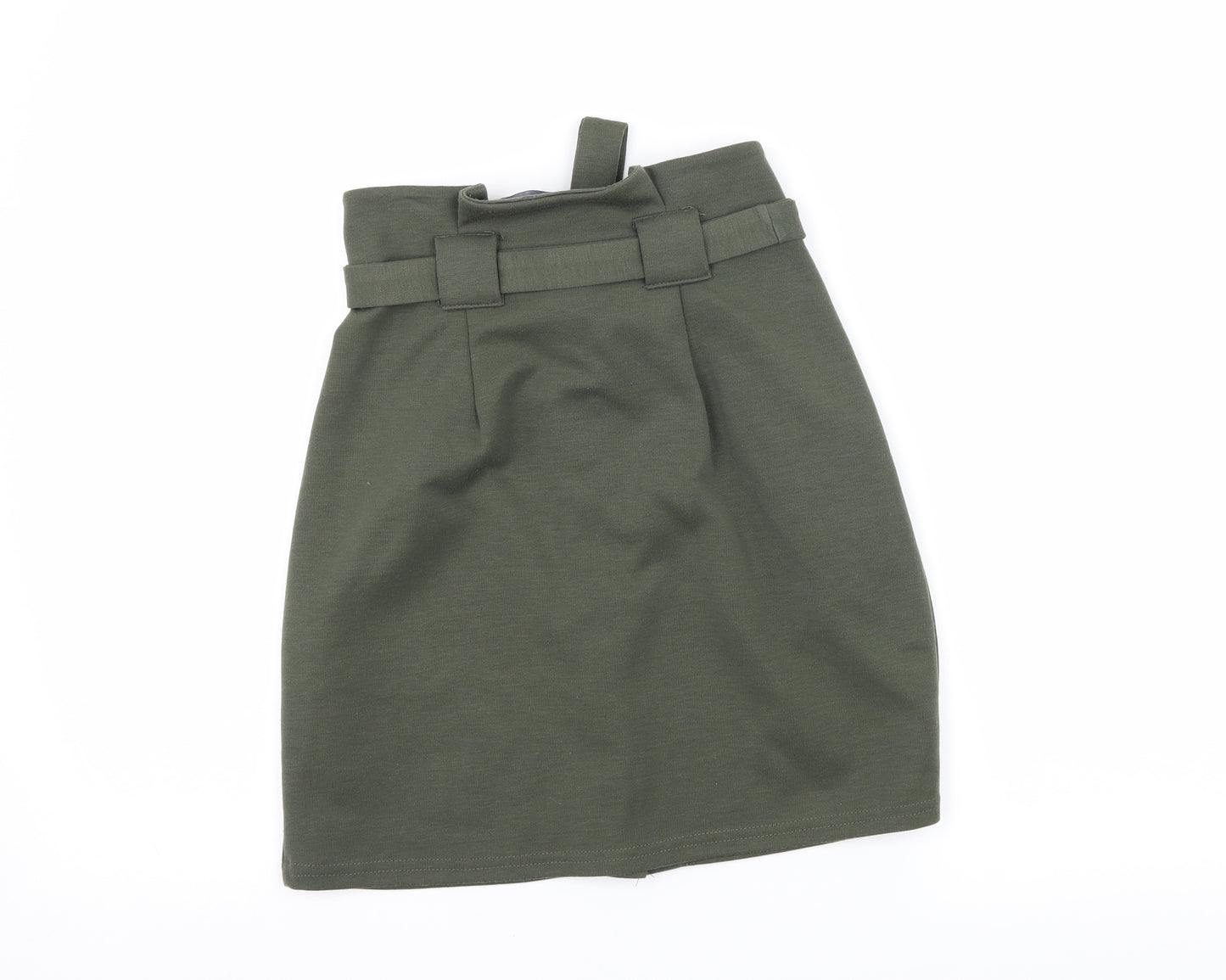 Primark Womens Green  Jersey A-Line Skirt Size 8