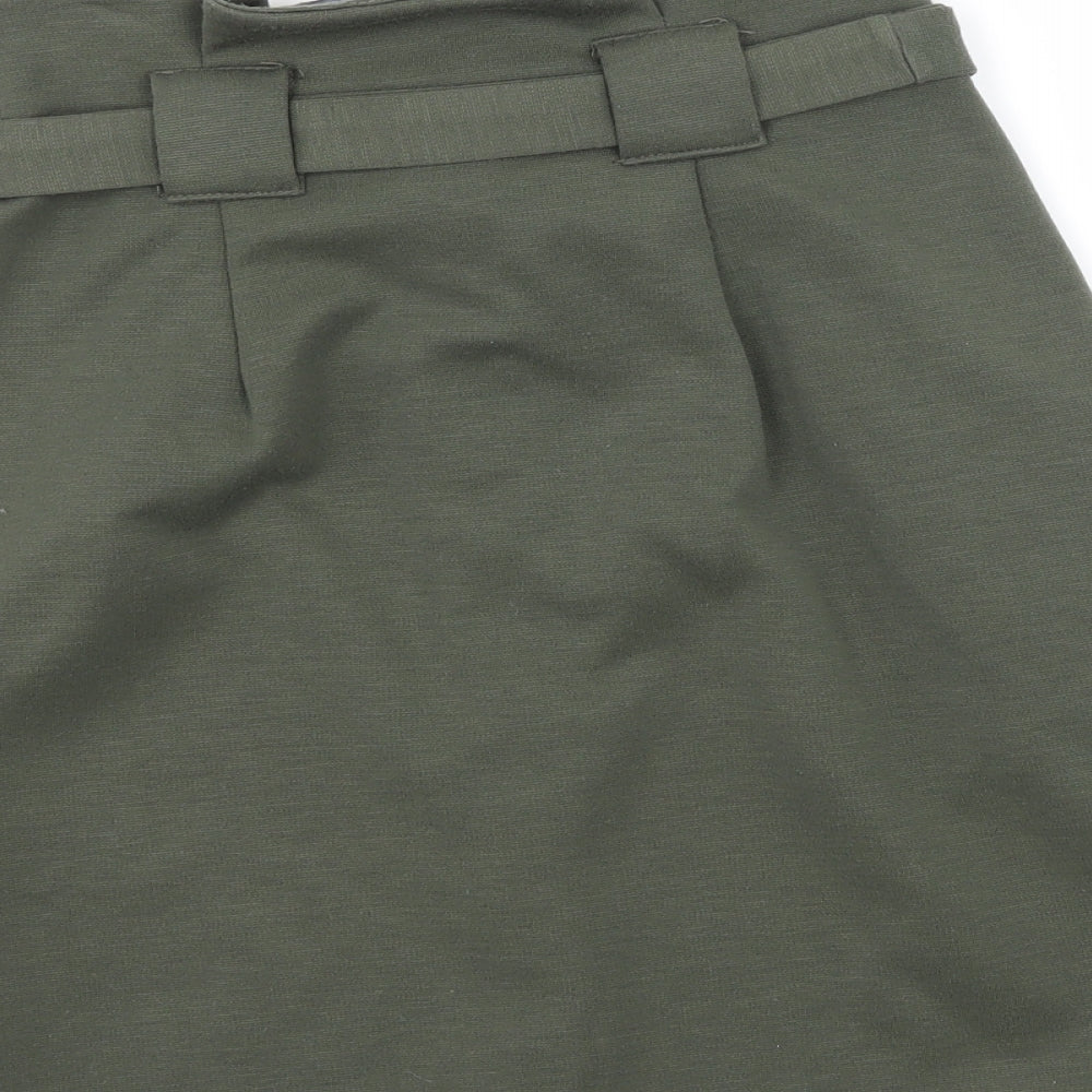 Primark Womens Green  Jersey A-Line Skirt Size 8