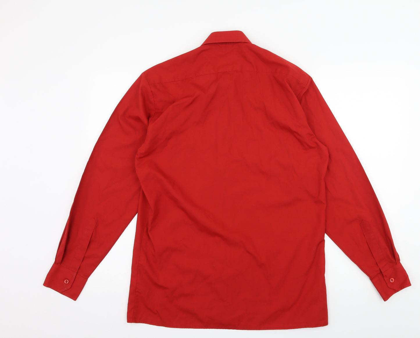 Premier Mens Red    Button-Up Size 14.5