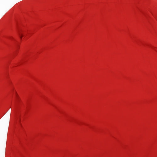 Premier Mens Red    Button-Up Size 14.5