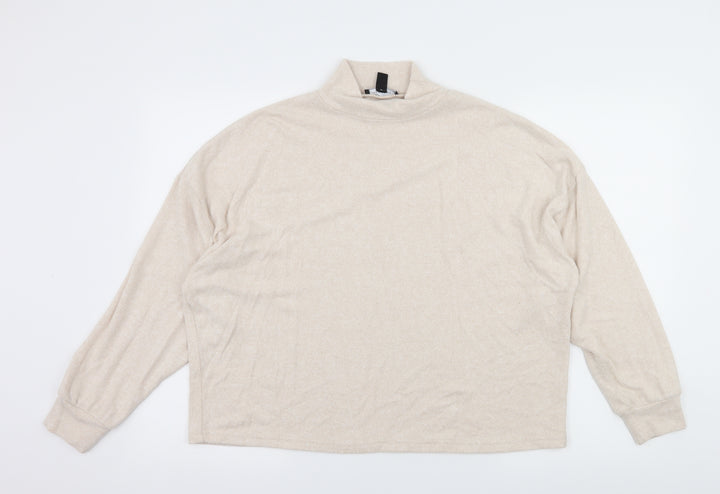 New Look Womens Ivory Knit Pullover Jumper Size M
