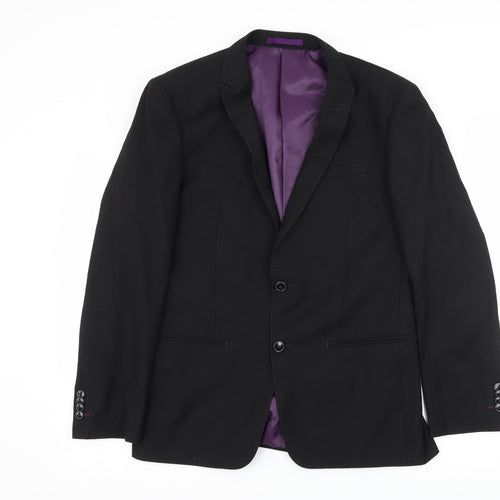 Peter Van Holland Mens Black   Jacket Suit Jacket Size M