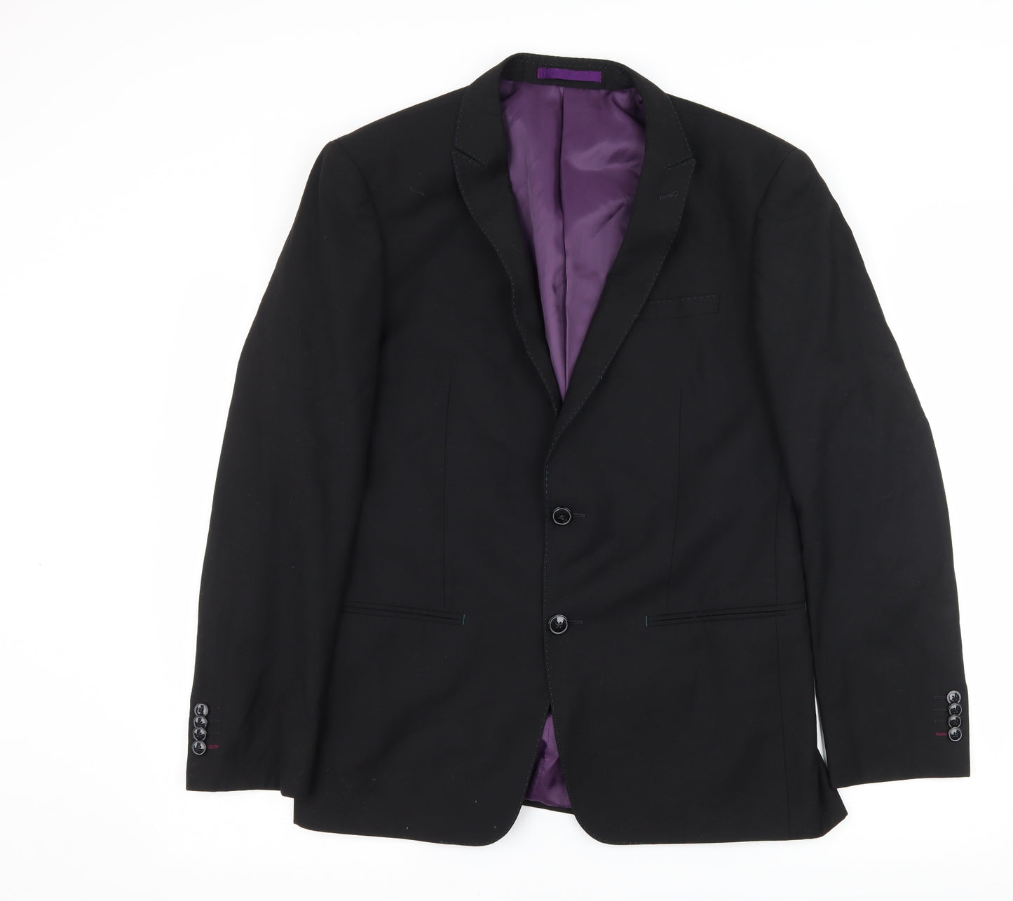 Peter Van Holland Mens Black   Jacket Suit Jacket Size M