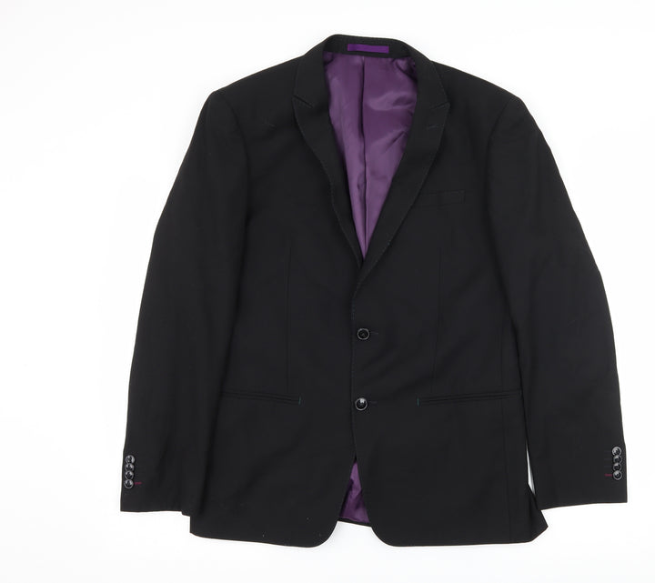 Peter Van Holland Mens Black   Jacket Suit Jacket Size M