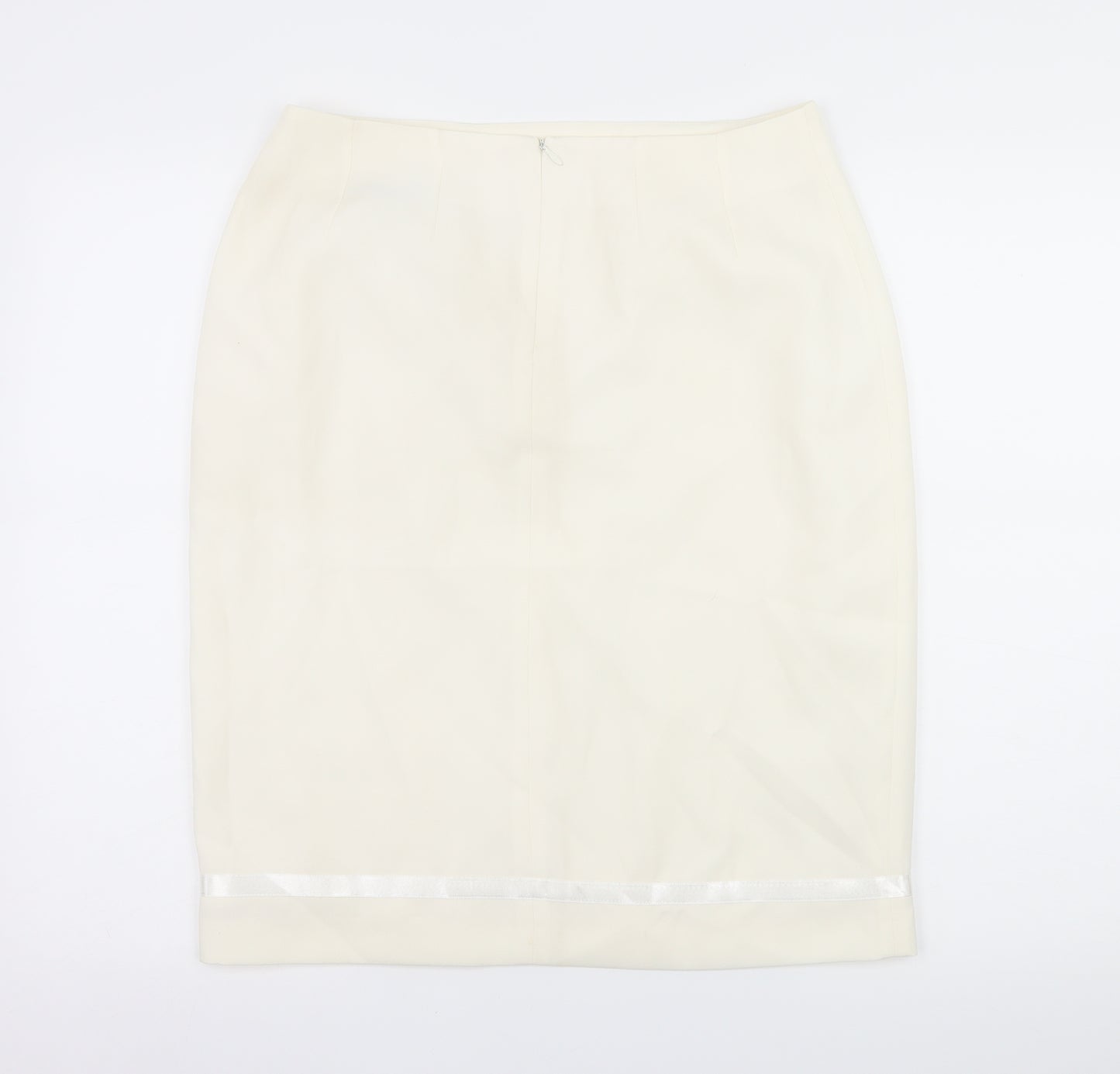 AMARANTO Womens White   A-Line Skirt Size 32 in