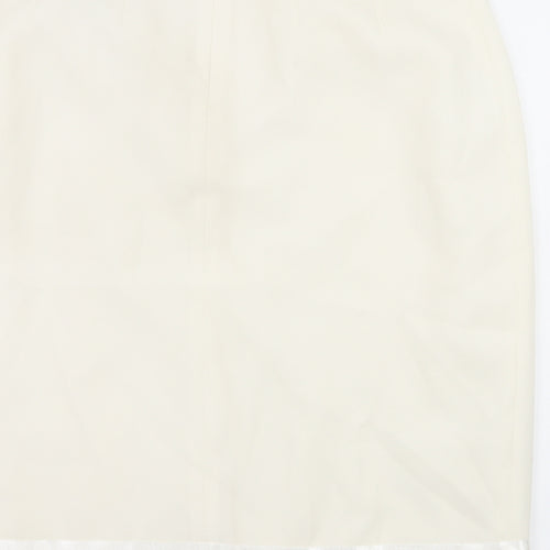 AMARANTO Womens White   A-Line Skirt Size 32 in