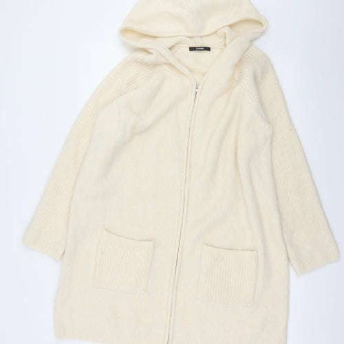 George Womens Ivory  Jersey Cardigan Jumper Size 18