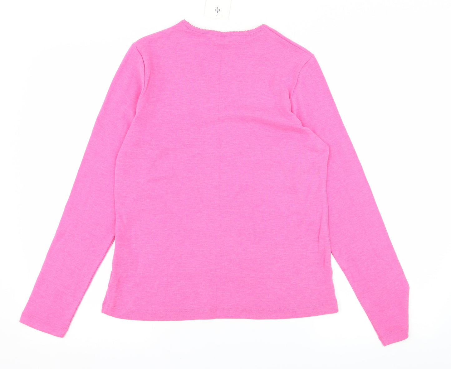 Dorothy Perkins Womens Pink  Knit Basic T-Shirt Size 14