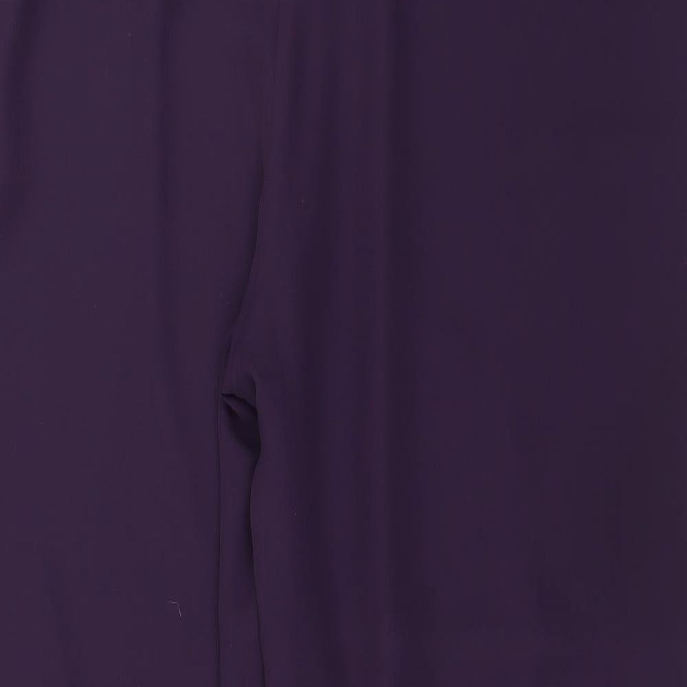 ELVI Womens Purple   Trousers  Size 38 in L29 in