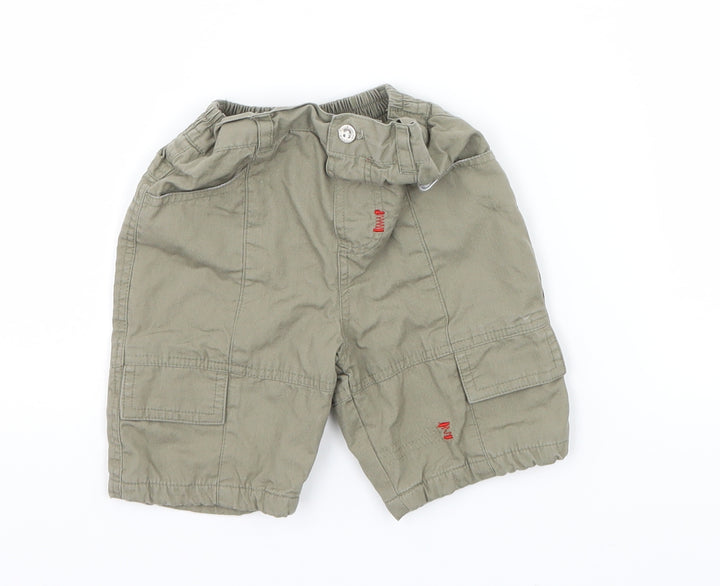 Debenhams Boys Green   Cargo Trousers Size 0-3 Months