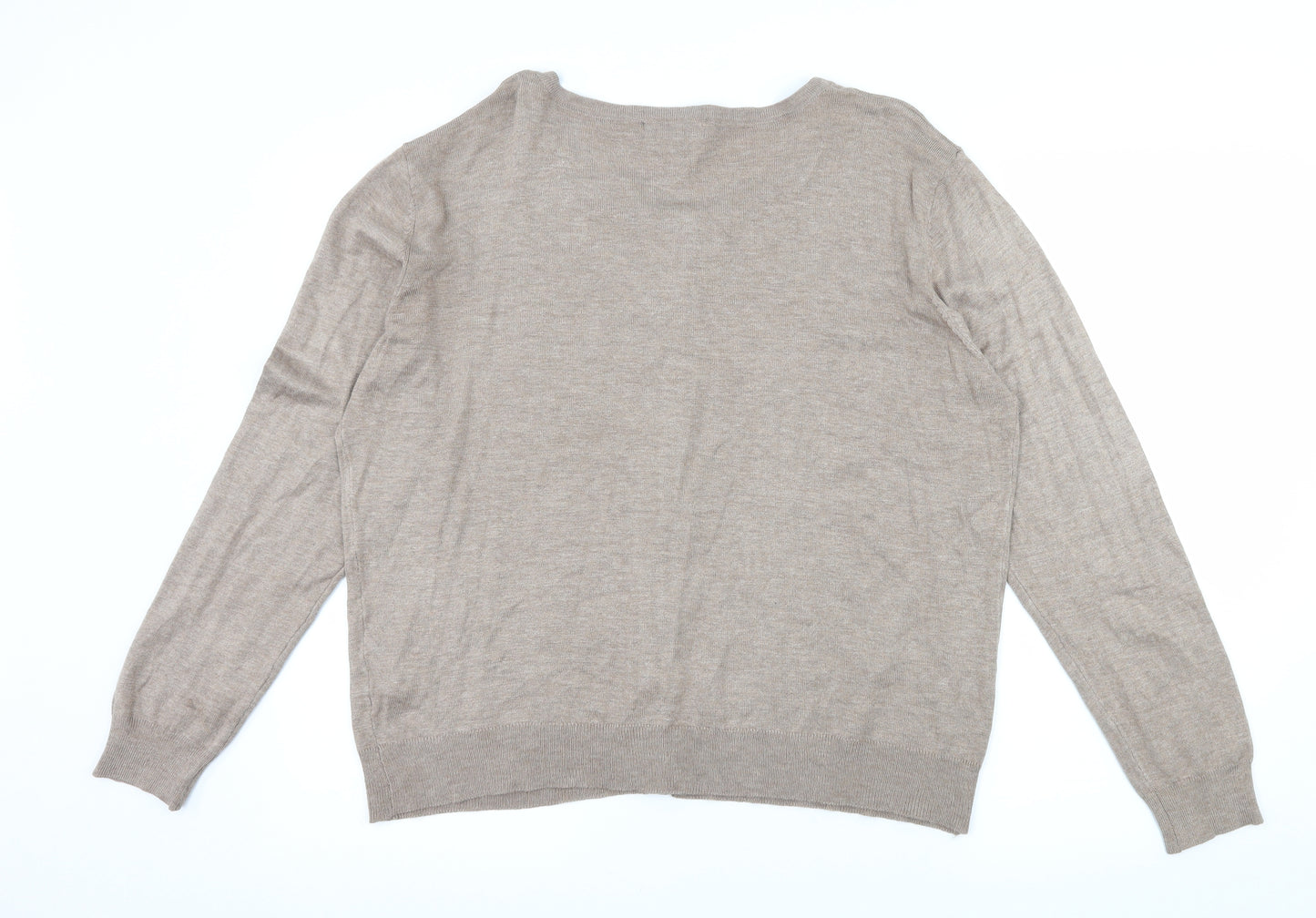 Atmosphere Womens Brown  Knit Cardigan Jumper Size 20