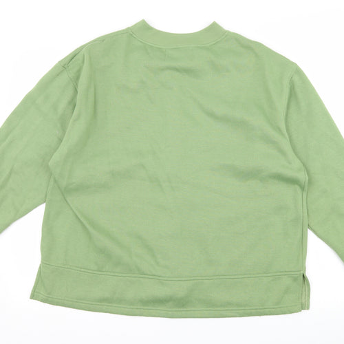 Exe Collection Womens Green  Jersey Pullover Sweatshirt Size M  - Fruit