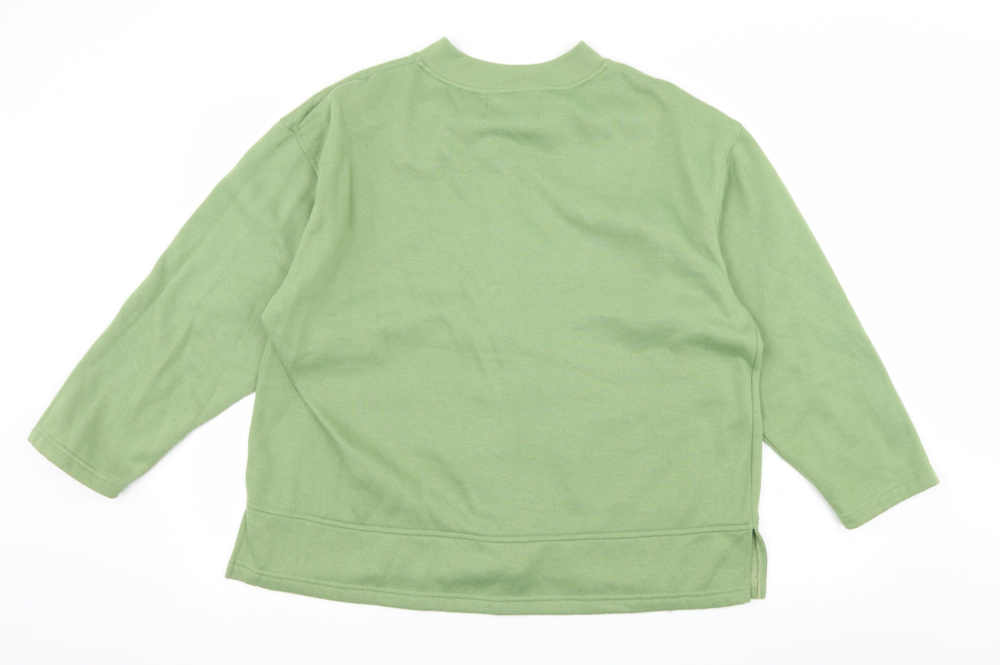 Exe Collection Womens Green  Jersey Pullover Sweatshirt Size M  - Fruit
