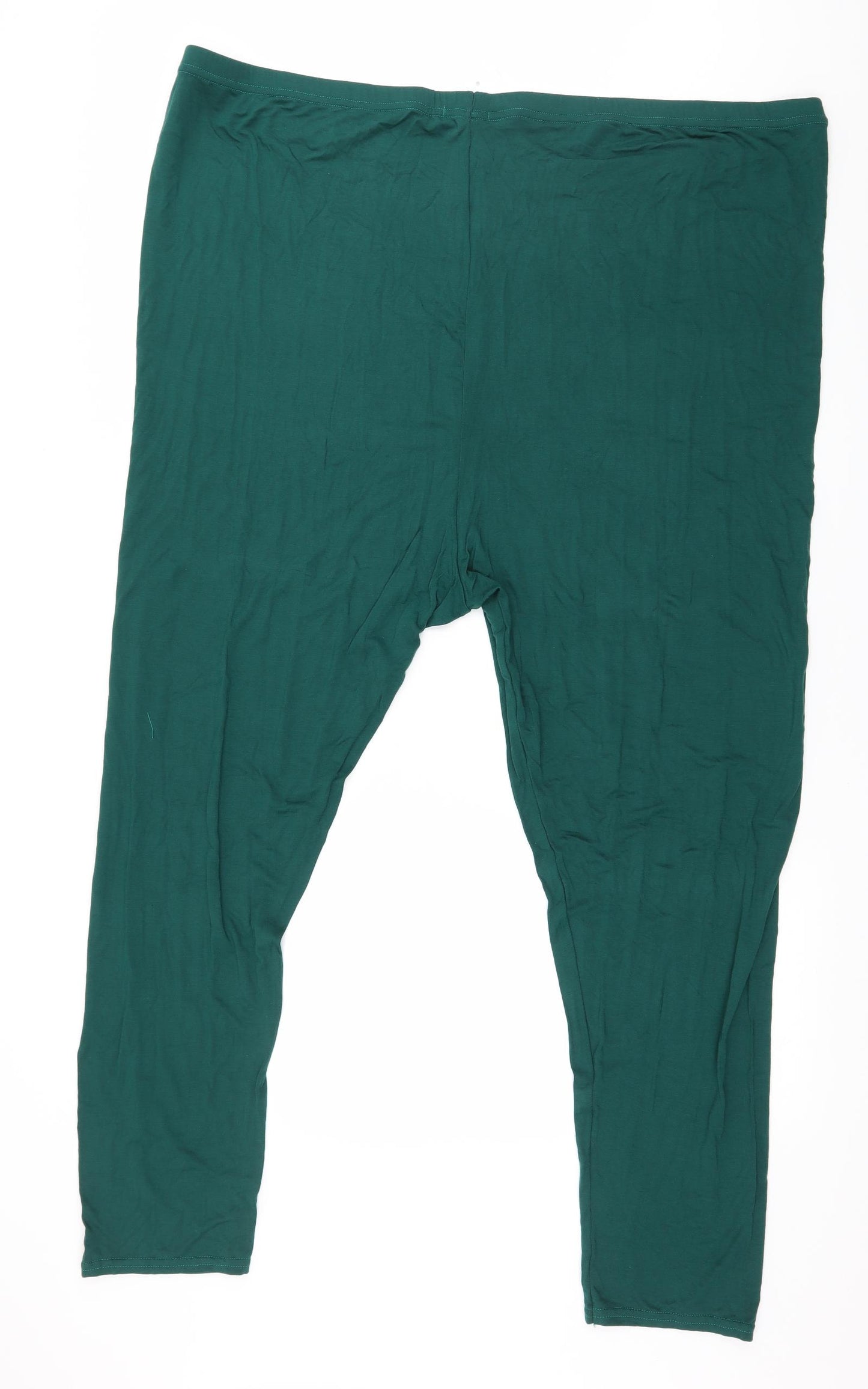 Yours Womens Green  Jersey Capri Leggings Size 34 L29 in