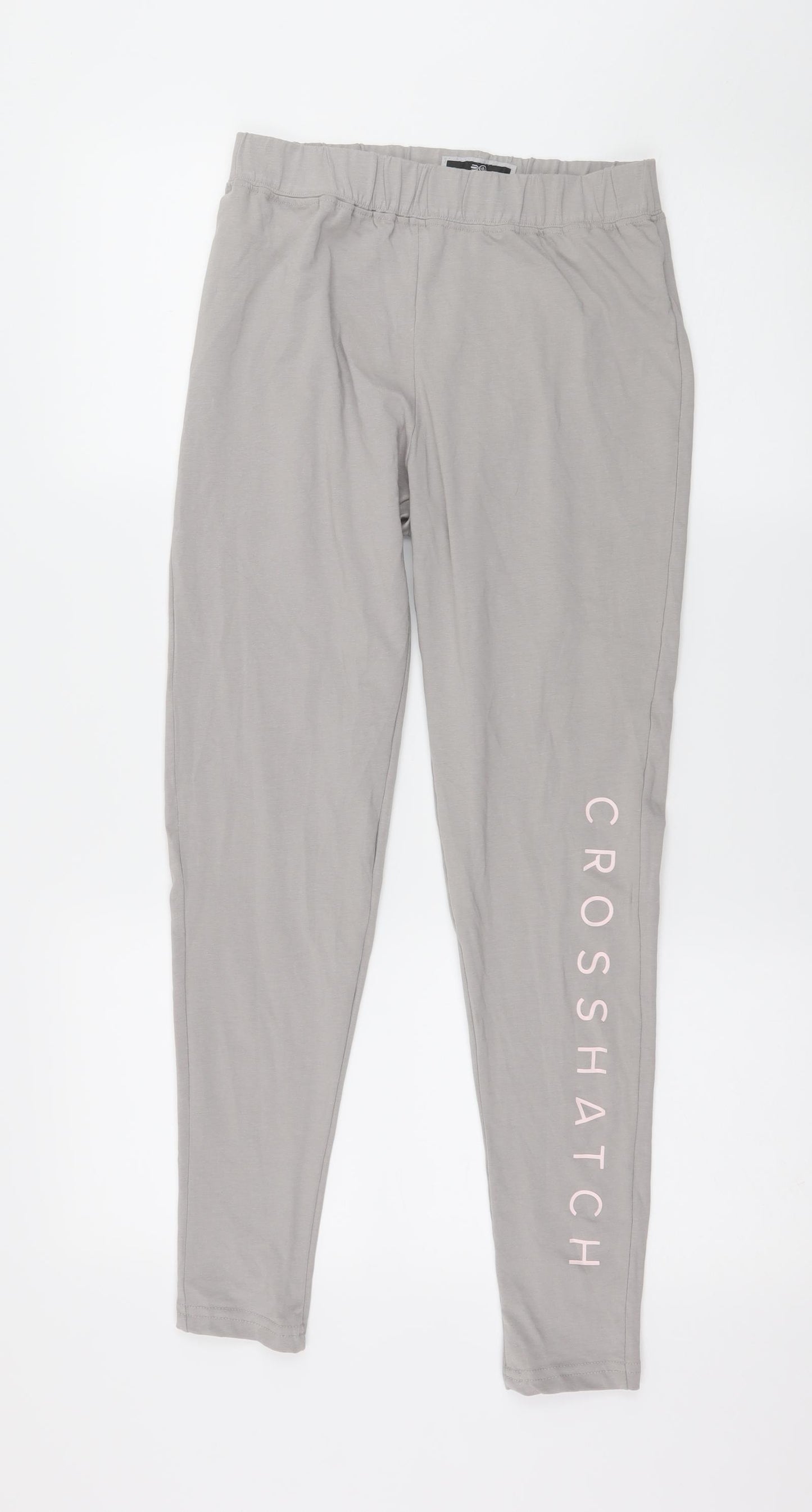 Crosshatch Womens Grey  Jersey Capri Leggings Size M L26 in