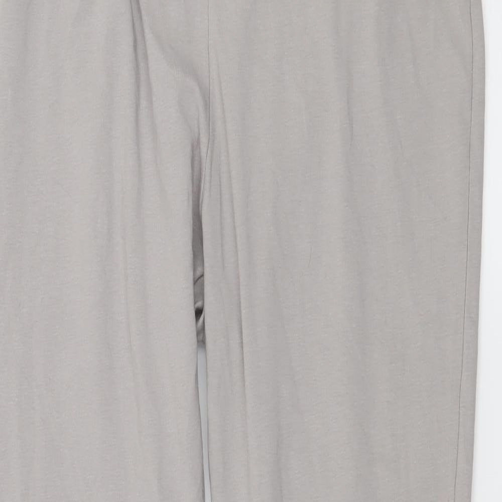 Crosshatch Womens Grey  Jersey Capri Leggings Size M L26 in