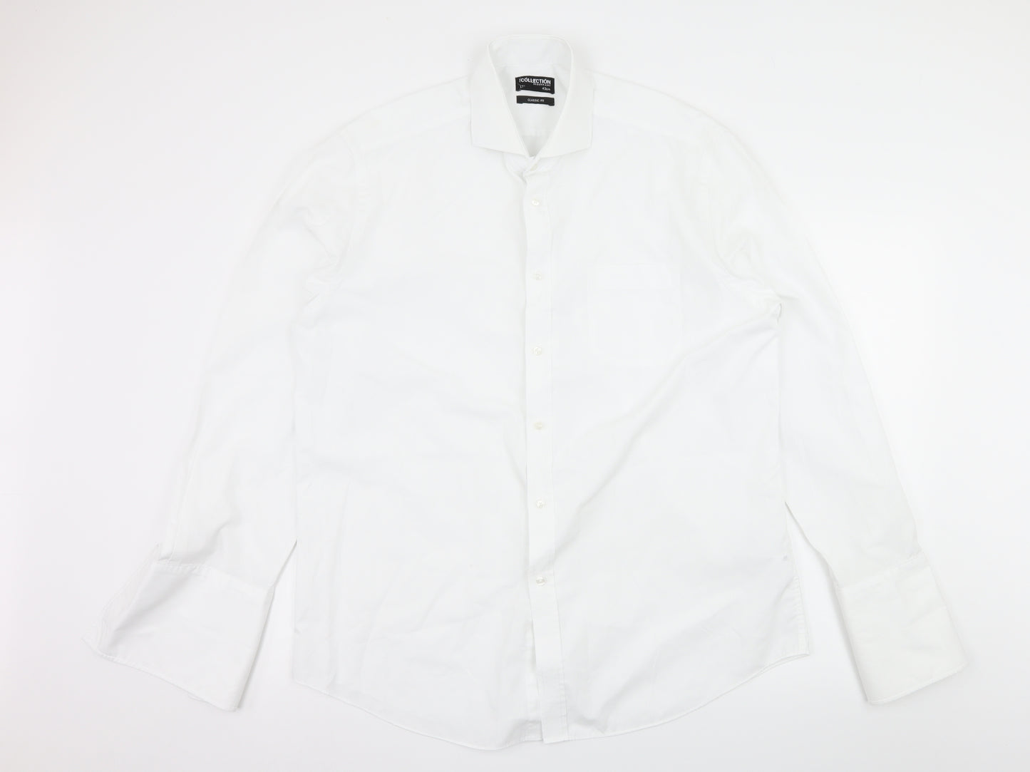 Debenhams Mens White    Dress Shirt Size 17