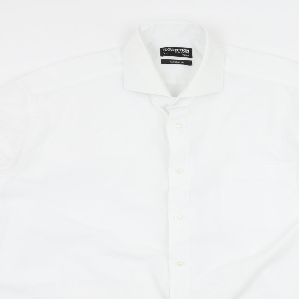 Debenhams Mens White    Dress Shirt Size 17
