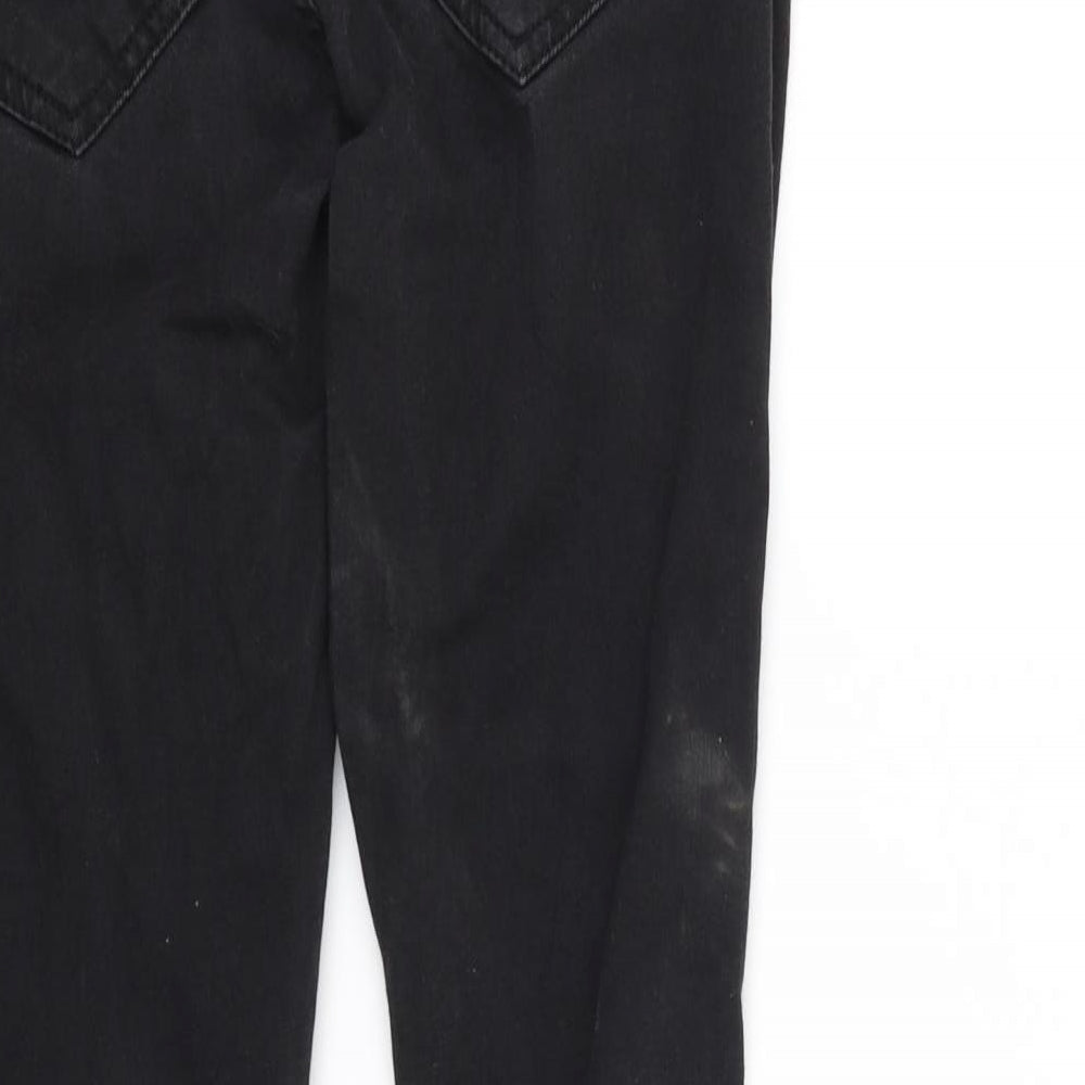 pre worn Womens Black   Straight Jeans Size S L30 in