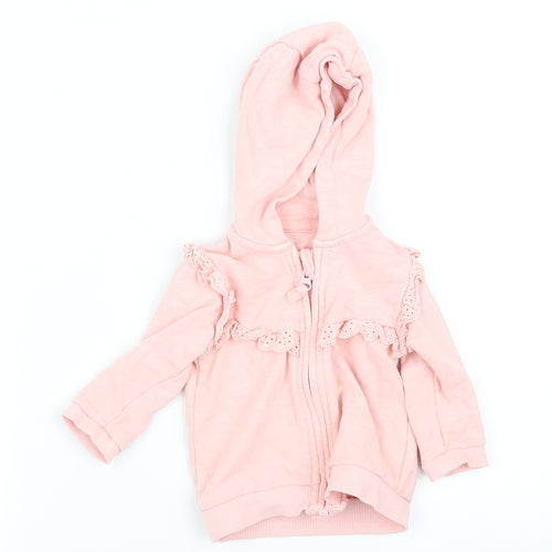 pre worn  Pink Ikat  Jacket Coat Size 0-3 Months