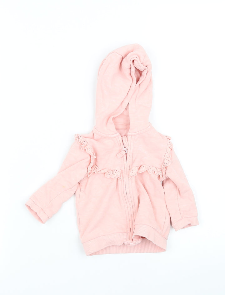 pre worn Pink Ikat Jacket Coat Size 0-3 Months