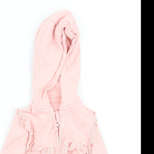 pre worn  Pink Ikat  Jacket Coat Size 0-3 Months