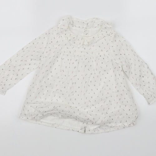 pre worn  White Houndstooth  Fit & Flare  Size 12-18 Months