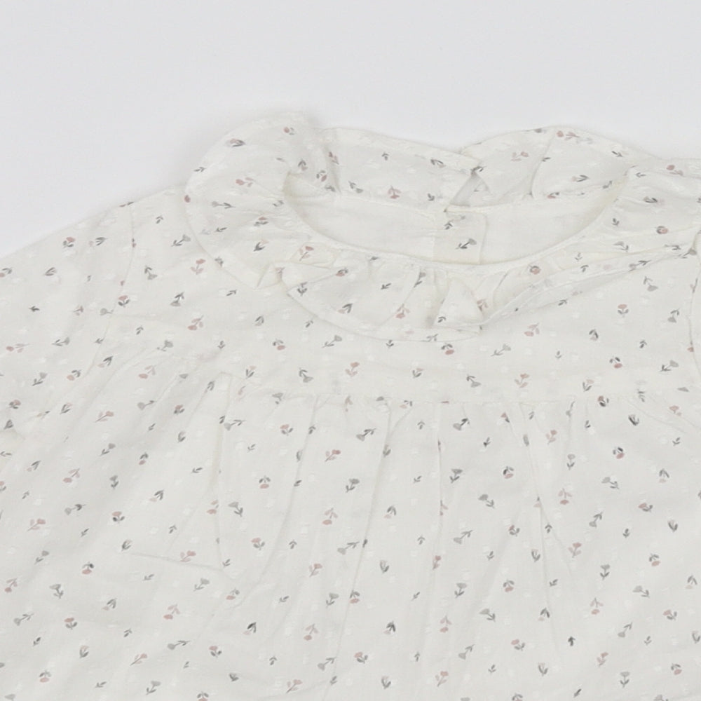 pre worn  White Houndstooth  Fit & Flare  Size 12-18 Months