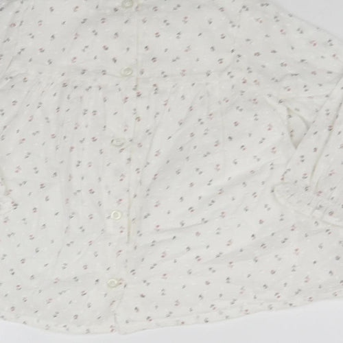 pre worn  White Houndstooth  Fit & Flare  Size 12-18 Months