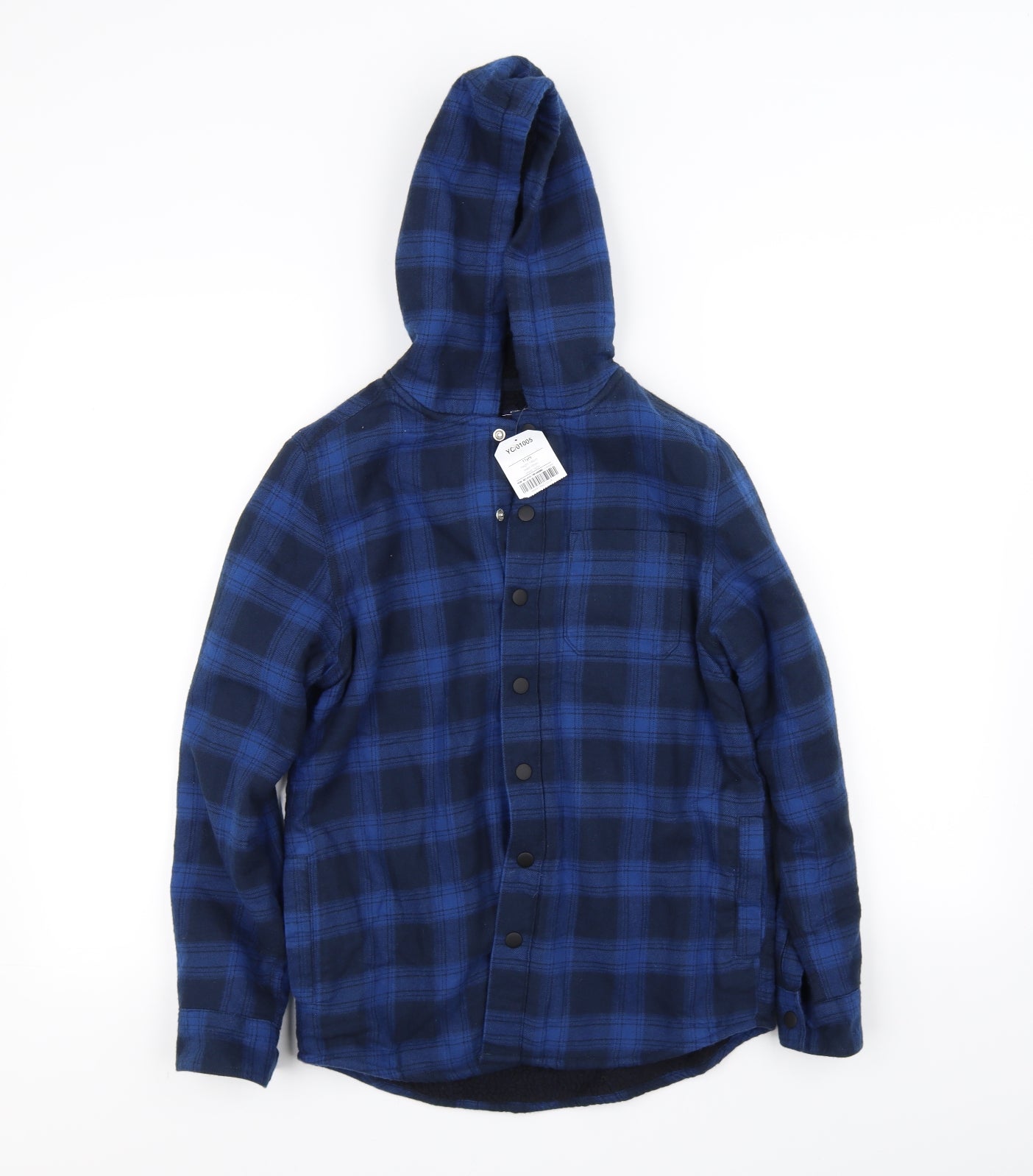 pre worn Boys Blue Check  Jacket  Size 11 Years