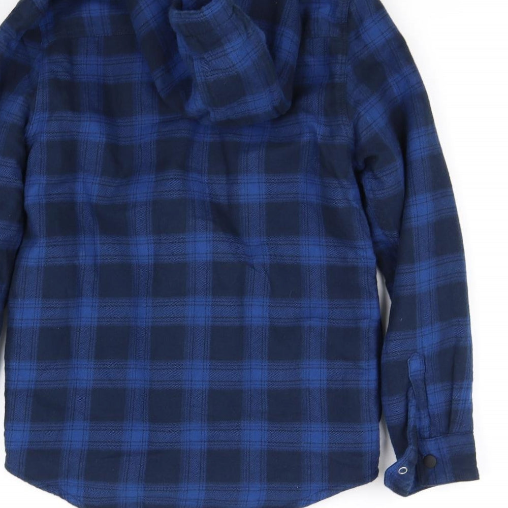 pre worn Boys Blue Check  Jacket  Size 11 Years
