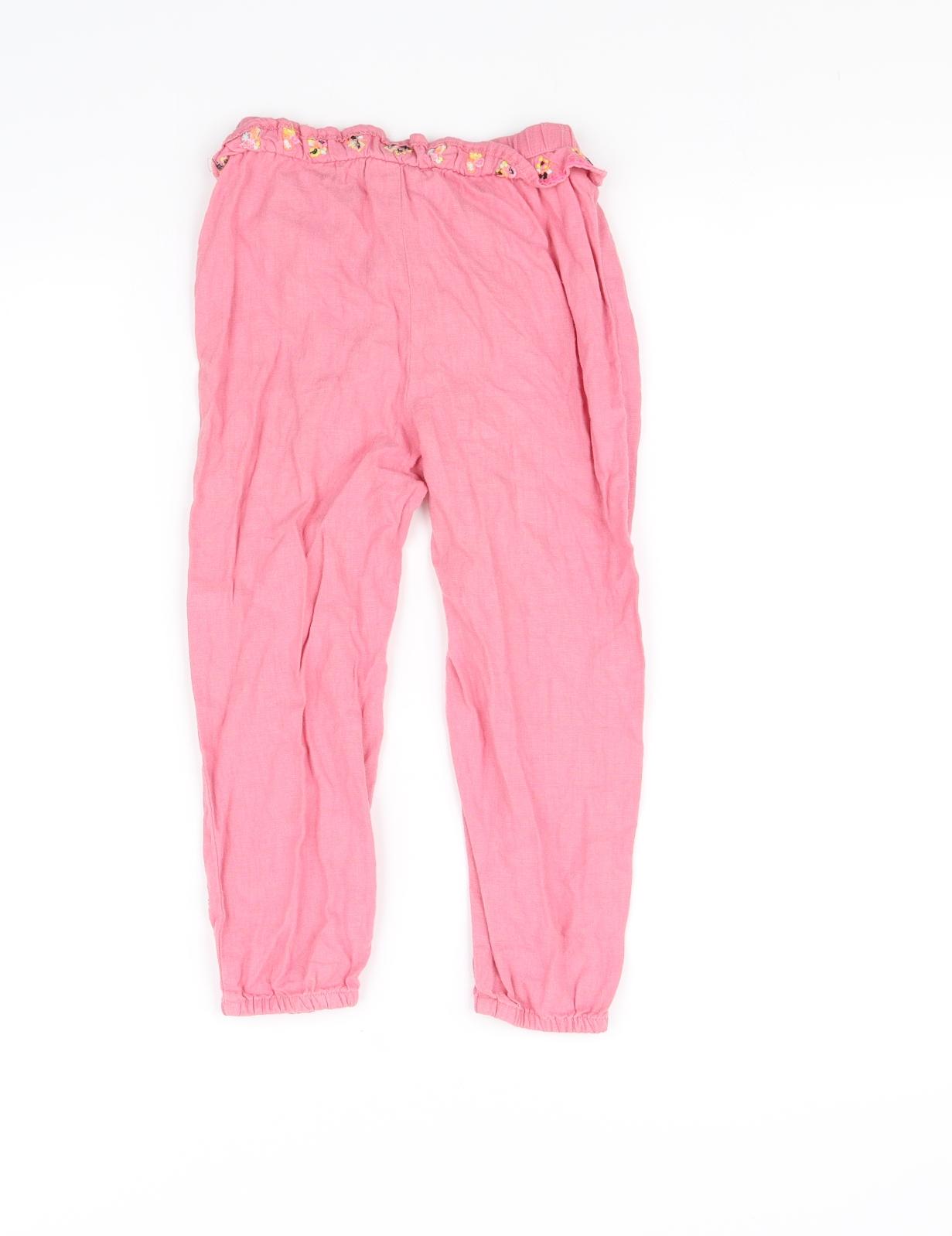 pre worn Girls Pink   Jegging Trousers Size 3-4 Years