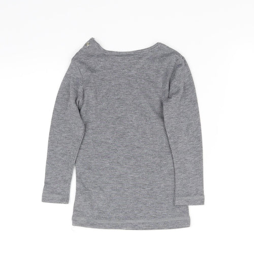 pre worn  Grey   Basic T-Shirt Size 12 Months