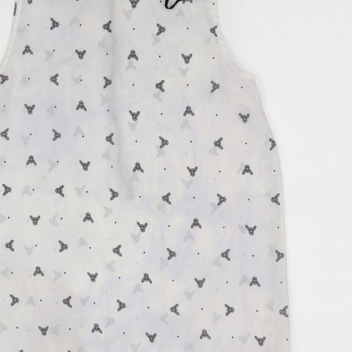 millium Womens White   Basic Blouse Size L