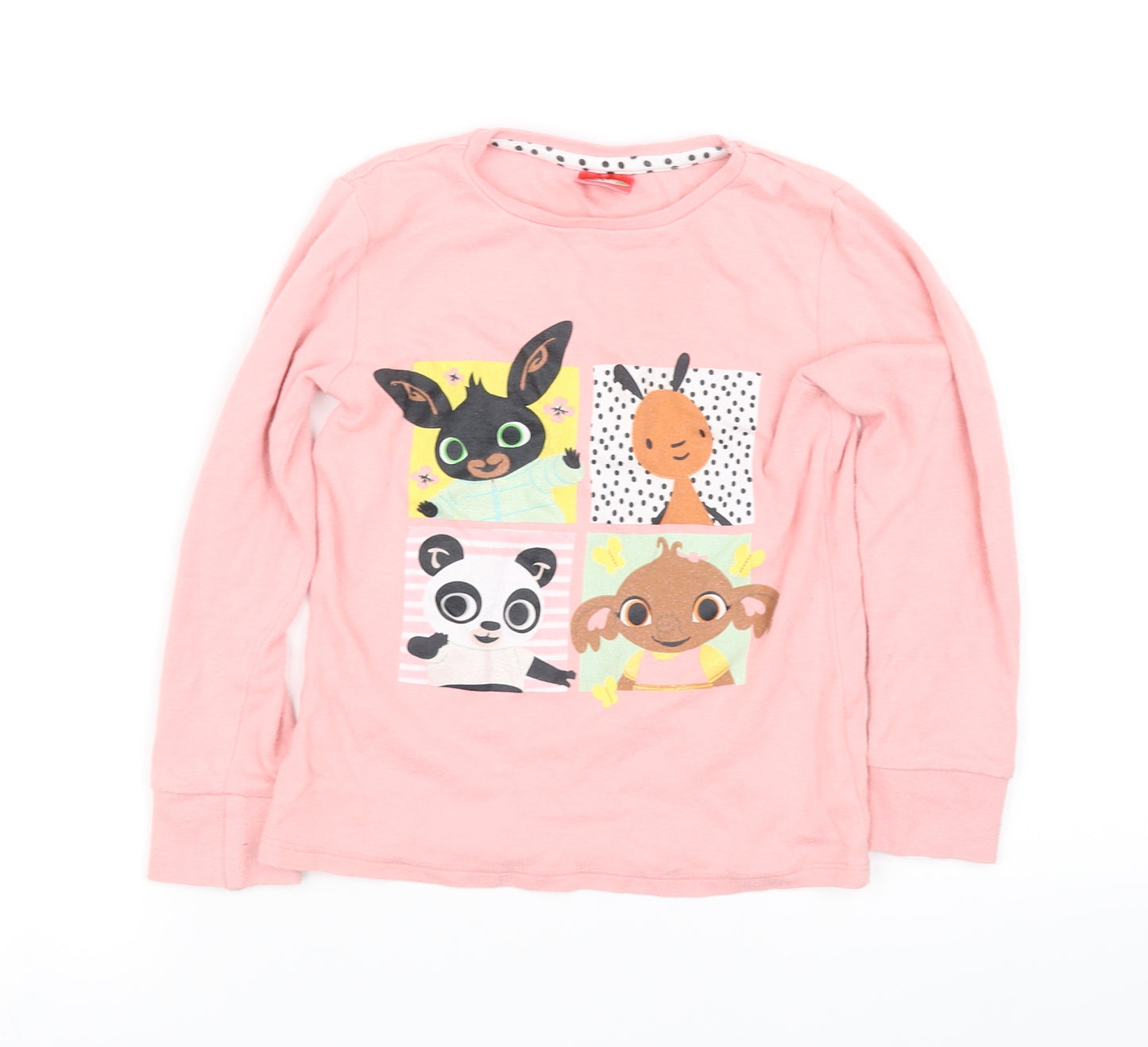 pre worn Girls Pink   Basic T-Shirt Size 5-6 Years